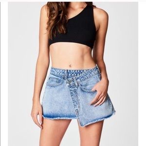 Carmar LF wrap jean skirt